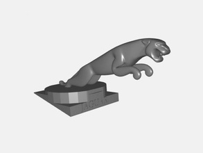 jaguar symbol free 3d model - download stl file Toys Machinery logo famous company 3d print model - Mito3D