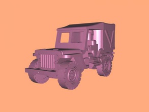 jeep closed toys machinery 3d print model - Mito3D
