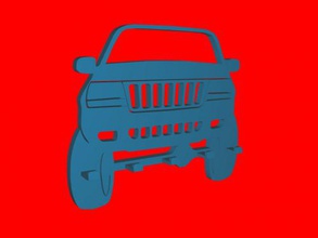 jeep chiave titolare supporto casa interni 3d print model - Mito3D