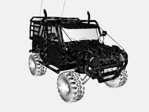 jeep x free 3d model - download obj file Toys Machinery powerful american suv 3d print model - Mito3D