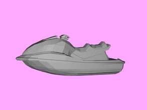 jetski free 3d model - download obj file Toys Machinery simple water motorcycle 3d print model - Mito3D