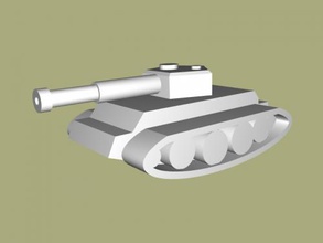 sadece tank free 3d model download stl dosyası Oyuncaklar Makine basitleştirilmiş modeli dosya 3d print model - Mito3D