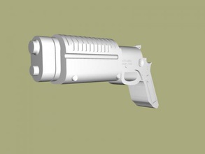 k-16 free 3d model - download stl file Toys Weapon pistol star wars universe 3d print model - Mito3D