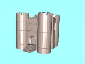 keep free 3d model - download stl file Toys Games fortification stronghold 3d print model - Mito3D