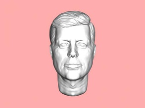 kennedy Kostenlose 3d-Modell - download-stl-Datei Kunst Skulptur us-Präsident Kopf stl-Datei 3d print model - Mito3D