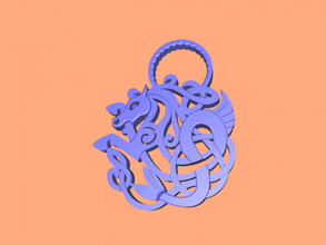 keychain sea horse fashion accessories 3d print model - Mito3D