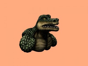 killer croc obj toys cartoons 3d print model - Mito3D