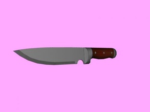 kitchen knife free 3d model - download obj file Home Kitchen dangerous toys textures 3d print model - Mito3D