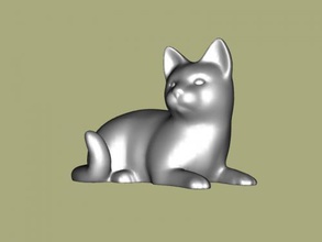 kitten obj toys animals 3d print model - Mito3D