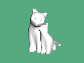 gatinhos brinquedos animais 3d print model - Mito3D