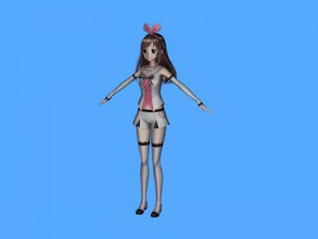 kizuna ai free modello 3d - scaricare il file obj I giocattoli Persone virtuale blogger giappone 3d print model - Mito3D