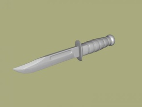 knife obj toys weapon 3d print model - Mito3D