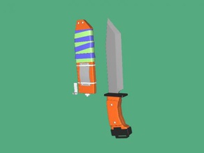 coltello fodero obj giocattoli arma 3d print model - Mito3D