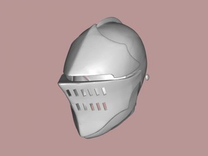 cavaleiro capacete brinquedos arma 3d print model - Mito3D