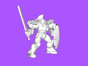 cavaliere in armatura giocattoli 3d print model - Mito3D