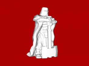 knight axe livre modelo 3d - download de arquivo stl Brinquedos Pessoas guerreiro não-padrão armas 3d print model - Mito3D