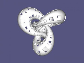 Knoten Kostenlose 3d-Modell - download obj-Datei Kunst Skulptur endlose Abbildung 3d print model - Mito3D