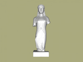 kore akropolis müze 678 sanat heykel 3d print model - Mito3D