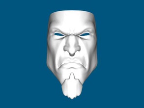 kratos maschera moda ornamenti 3d print model - Mito3D