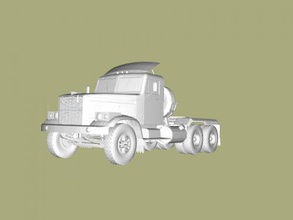 kraz Kostenlose 3d-Modell - download-stl-Datei Spielzeug Maschinen sowjetischer schwerer Auto-terrain-Fahrzeug stl-Datei 3d print model - Mito3D