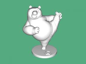 kung fu panda giocattoli cartoni animati 3d print model - Mito3D