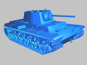kv-1 free 3d model - download stl file Toys Machinery soviet heavy tank 3d print model - Mito3D