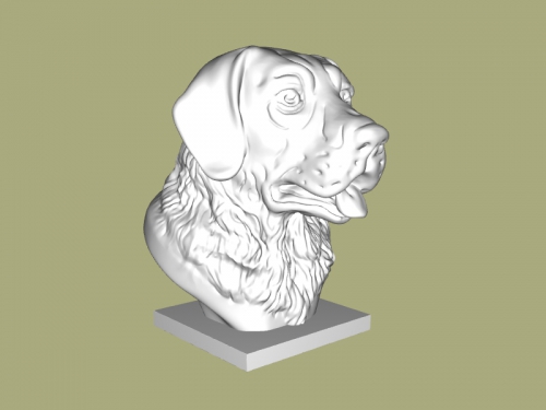 labrador head free 3d model - download stl file Toys Animals man s best friend 3D print model - Mito3D