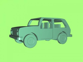 lada-niva free 3d model - download stl file Toys Machinery toy russian suv 3d print model - Mito3D