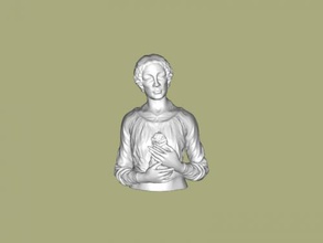 lady primroses free 3d model - download obj file Art Sculpture classic bust elderly 3d print model - Mito3D