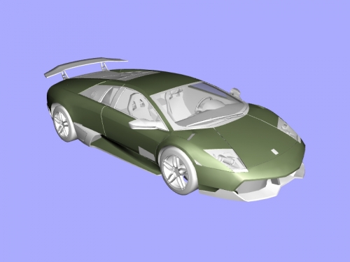 lamborghini murcielago lp670 obj juguetes maquinaria 3D print model - Mito3D