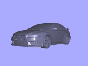 lancer evolution gratuita modello 3d - scaricare il file stl I giocattoli Macchine auto da corsa eroe di molti giochi 3d print model - Mito3D