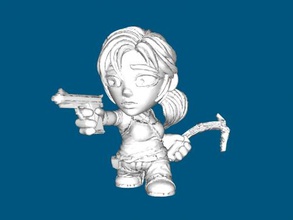 lara croft giocattoli giochi 3d print model - Mito3D