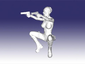 lara pistole obj giocattoli 3d print model - Mito3D