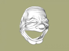 riant visage accueil maison intérieur 3d print model - Mito3D