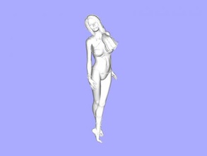 lean girl toys people 3d print model - Mito3D