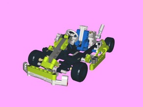 lego car obj toys machinery 3d print model - Mito3D