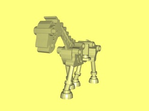 lego horse free 3d model - download stl file Toys Animals toy-kit 3d print model - Mito3D