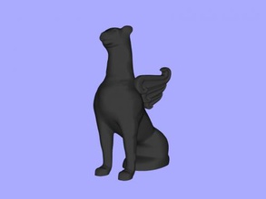 leopard-griffin gratuita modello 3d - scaricare il file obj Art La scultura figurina strano ibrido 3d print model - Mito3D