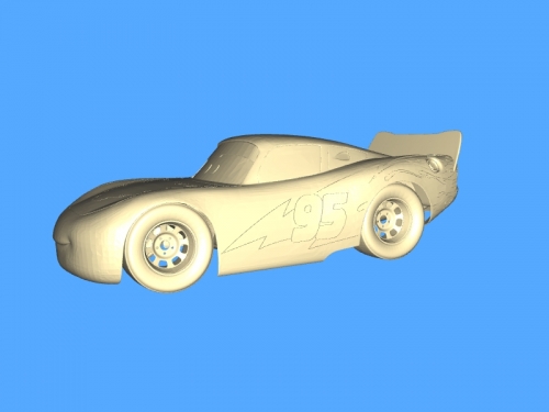 blitz mcqueen spielzeuge cartoons 3D print model - Mito3D