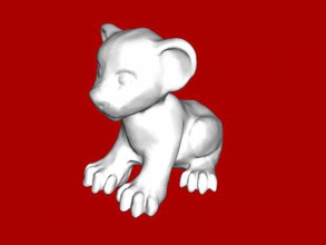 lion lionceau obj jouets animaux 3d print model - Mito3D