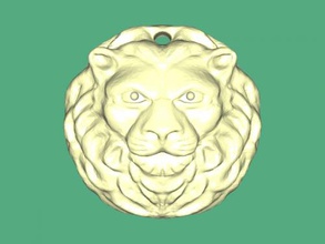 lion pendant fashion ornaments 3d print model - Mito3D