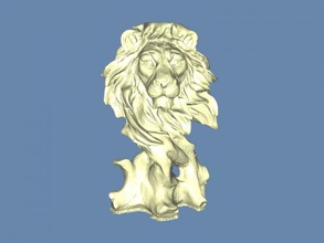 lion sculpture art 3d print model - Mito3D