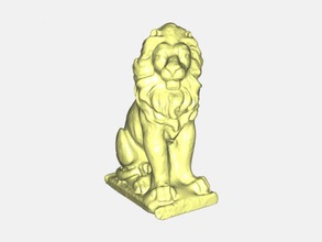 leão estátua brinquedos animais 3d print model - Mito3D