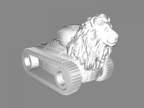 aslan tank oyuncaklar makine 3d print model - Mito3D