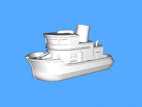 little boat free 3d model - download stl file Toys Machinery beautiful detailed toy stl file  3D print model - Mito3D