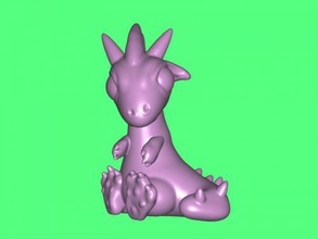 drago giocattoli cartoni animati 3d print model - Mito3D
