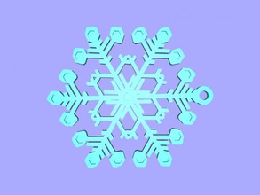 little snowflake free 3d model - download stl file Home Interior indispensable attribute your christmas tree 3d print model - Mito3D