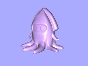 küçük Kalamar free 3d model download stl dosyası Oyuncaklar Hayvanlar komik deniz yaratık dosya 3d print model - Mito3D