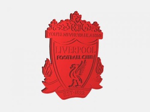 liverpool-logo, modello 3d - scaricare il file stl Sport Accessori logo del club di calcio inglese 3d print model - Mito3D