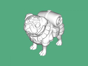 loaded pug toys animals 3d print model - Mito3D